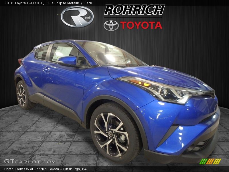 Blue Eclipse Metallic / Black 2018 Toyota C-HR XLE