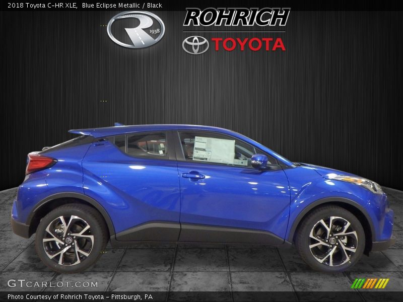 Blue Eclipse Metallic / Black 2018 Toyota C-HR XLE