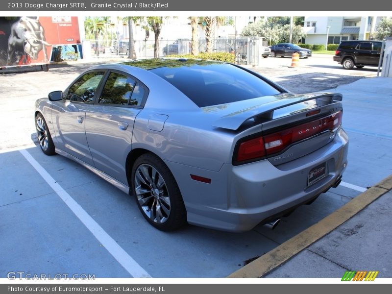 Granite Crystal / Black/Red 2013 Dodge Charger SRT8