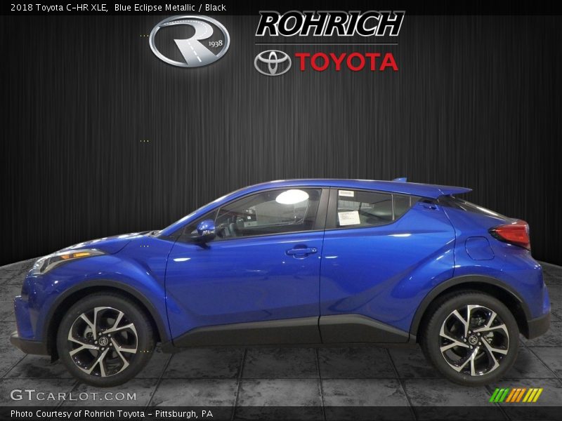 Blue Eclipse Metallic / Black 2018 Toyota C-HR XLE