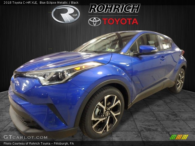 Blue Eclipse Metallic / Black 2018 Toyota C-HR XLE