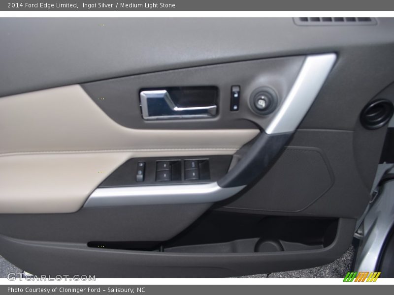 Ingot Silver / Medium Light Stone 2014 Ford Edge Limited