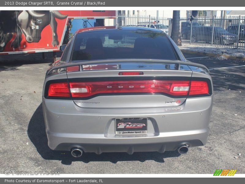 Granite Crystal / Black/Red 2013 Dodge Charger SRT8