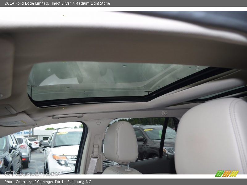 Ingot Silver / Medium Light Stone 2014 Ford Edge Limited