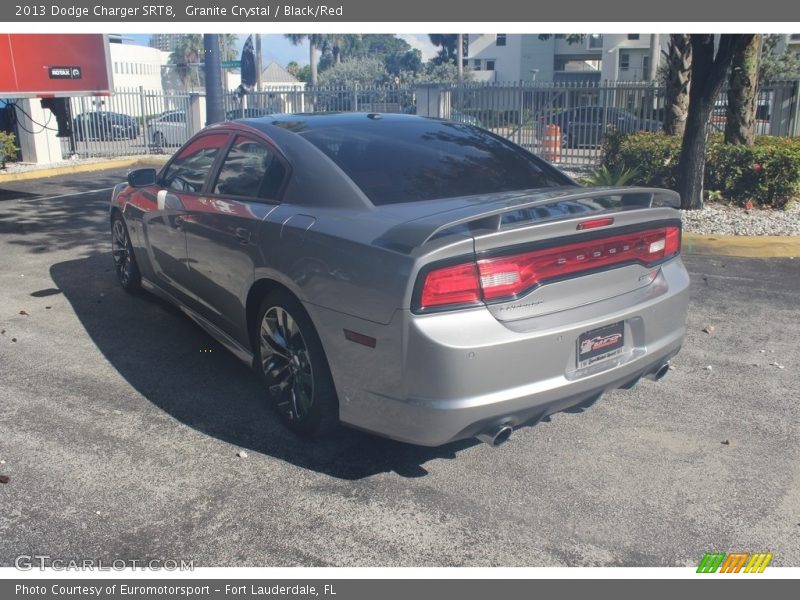 Granite Crystal / Black/Red 2013 Dodge Charger SRT8