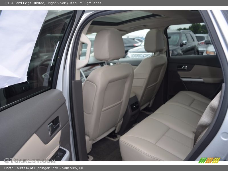 Ingot Silver / Medium Light Stone 2014 Ford Edge Limited