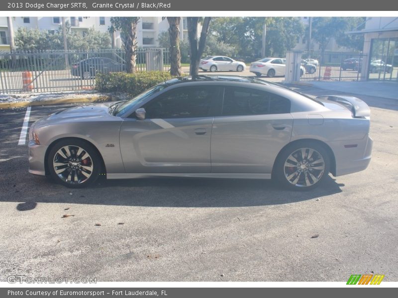 Granite Crystal / Black/Red 2013 Dodge Charger SRT8
