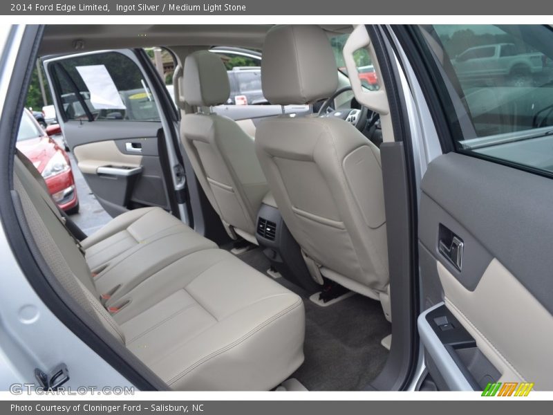 Ingot Silver / Medium Light Stone 2014 Ford Edge Limited