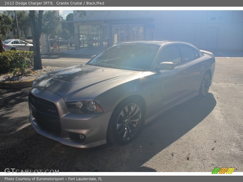 Granite Crystal / Black/Red 2013 Dodge Charger SRT8