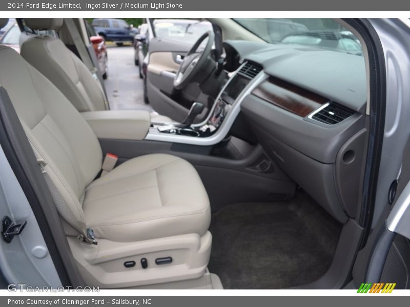 Ingot Silver / Medium Light Stone 2014 Ford Edge Limited