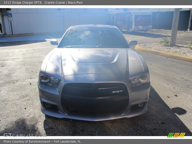 Granite Crystal / Black/Red 2013 Dodge Charger SRT8