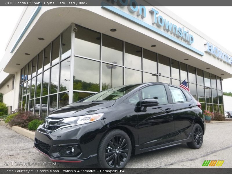 Crystal Black Pearl / Black 2018 Honda Fit Sport