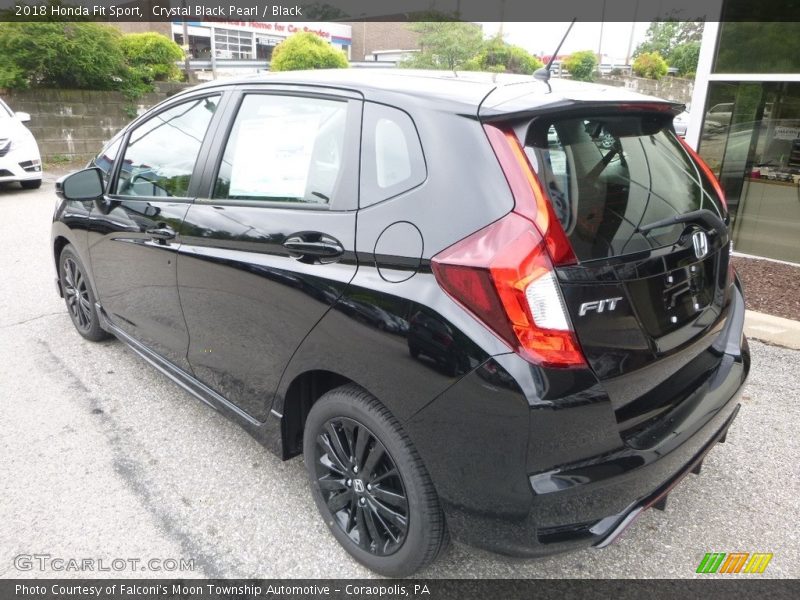 Crystal Black Pearl / Black 2018 Honda Fit Sport