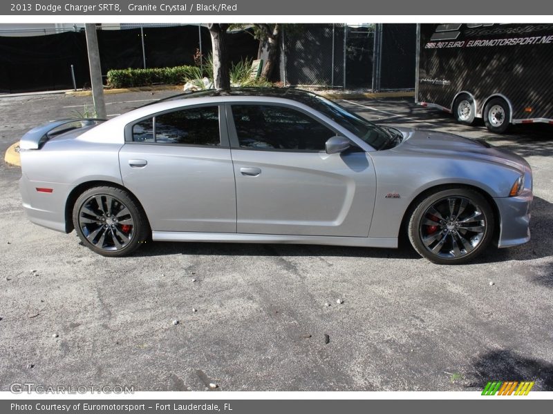 Granite Crystal / Black/Red 2013 Dodge Charger SRT8