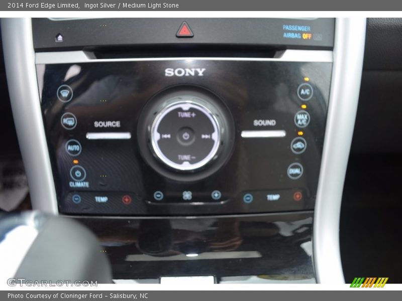 Ingot Silver / Medium Light Stone 2014 Ford Edge Limited