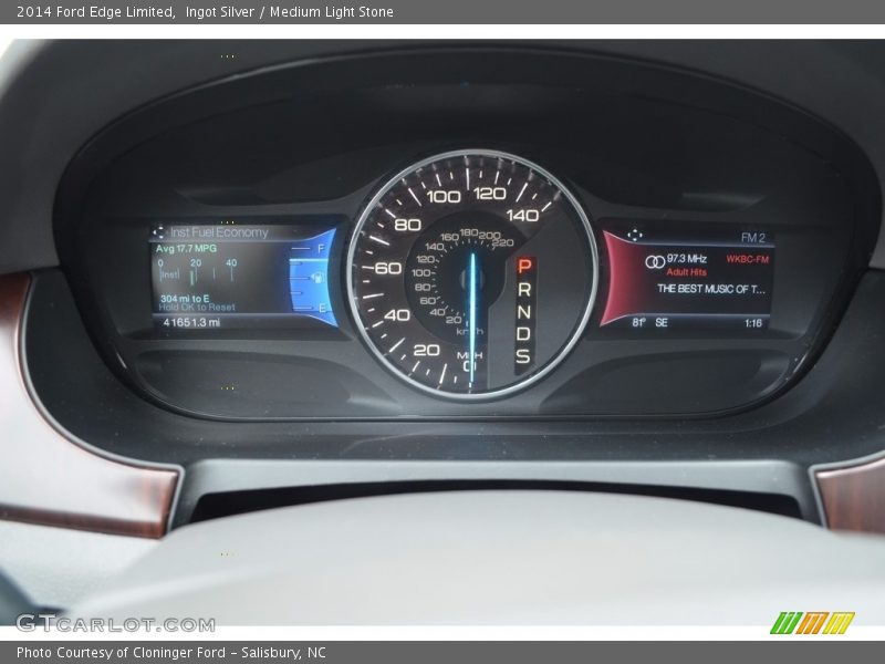 Ingot Silver / Medium Light Stone 2014 Ford Edge Limited
