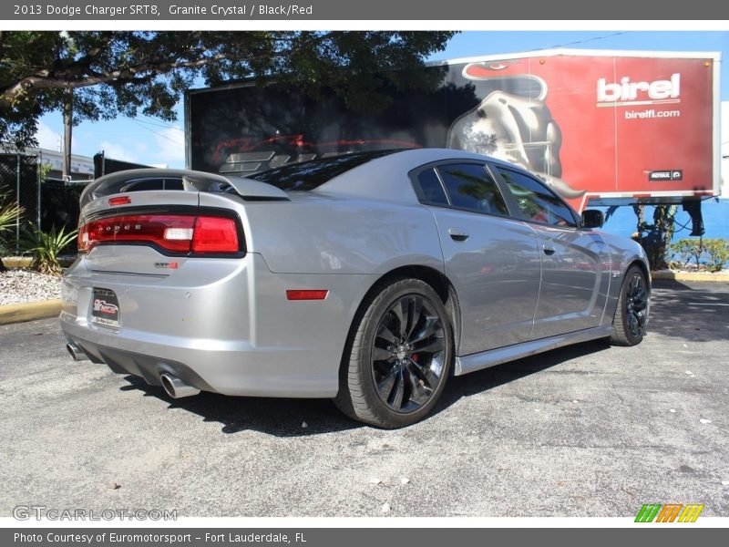 Granite Crystal / Black/Red 2013 Dodge Charger SRT8