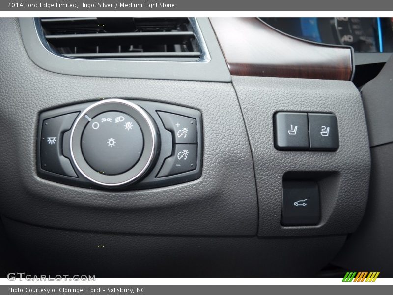 Ingot Silver / Medium Light Stone 2014 Ford Edge Limited