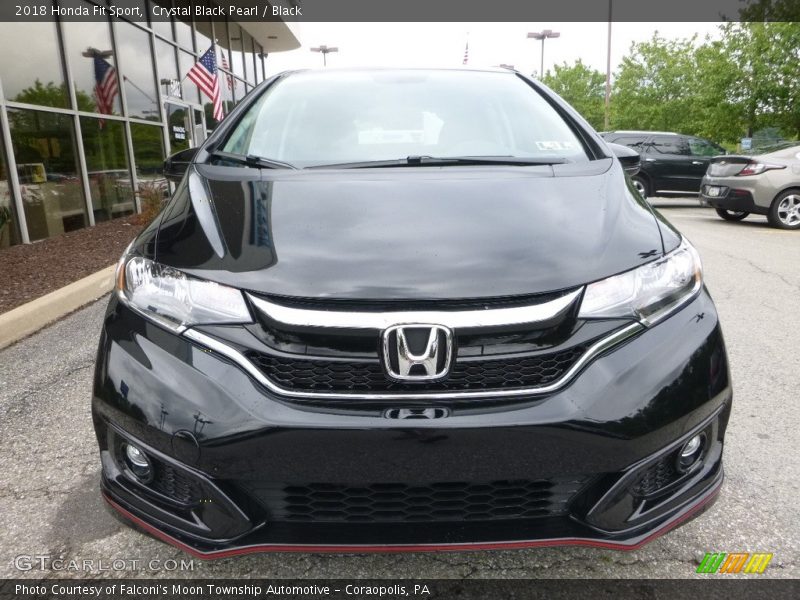 Crystal Black Pearl / Black 2018 Honda Fit Sport