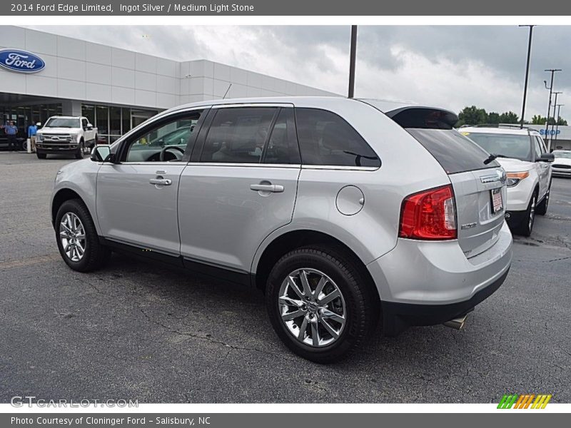 Ingot Silver / Medium Light Stone 2014 Ford Edge Limited
