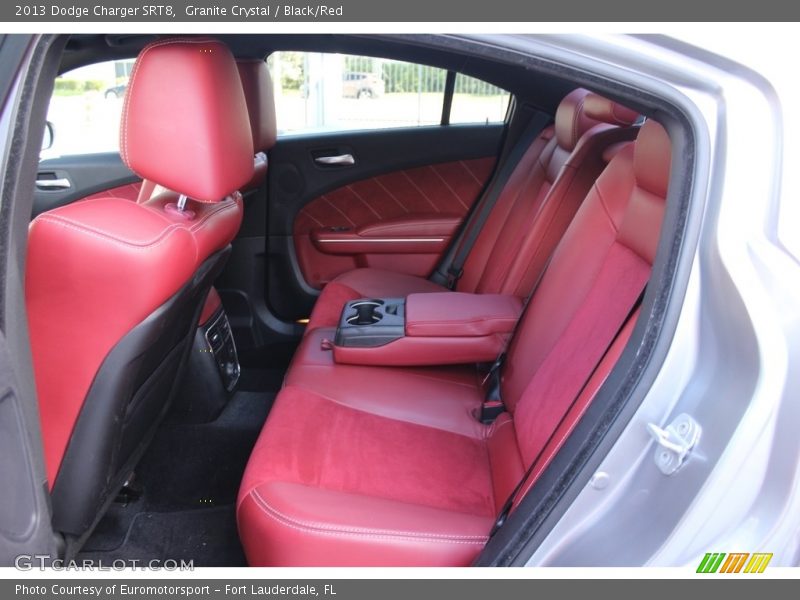 Granite Crystal / Black/Red 2013 Dodge Charger SRT8