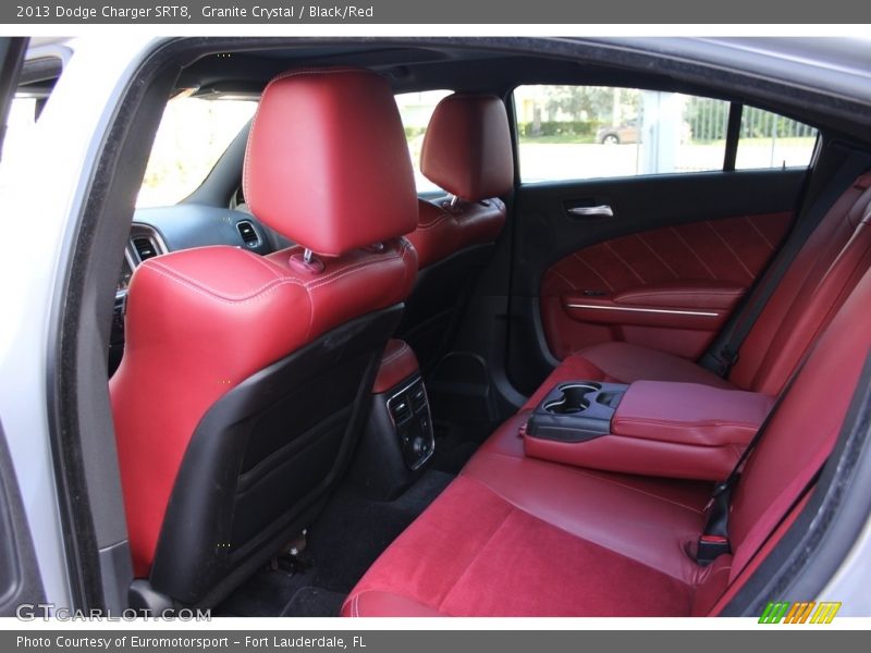 Granite Crystal / Black/Red 2013 Dodge Charger SRT8