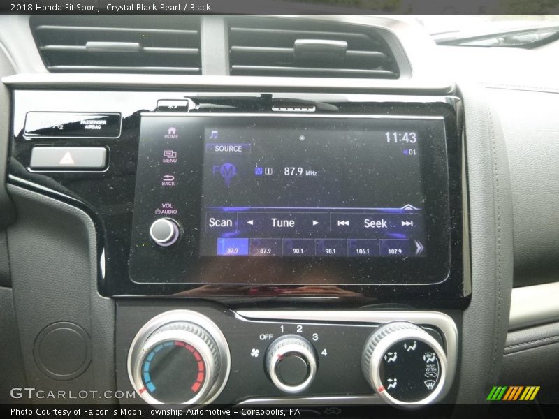 Crystal Black Pearl / Black 2018 Honda Fit Sport