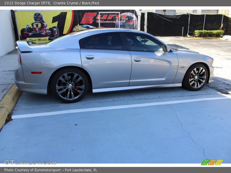 Granite Crystal / Black/Red 2013 Dodge Charger SRT8