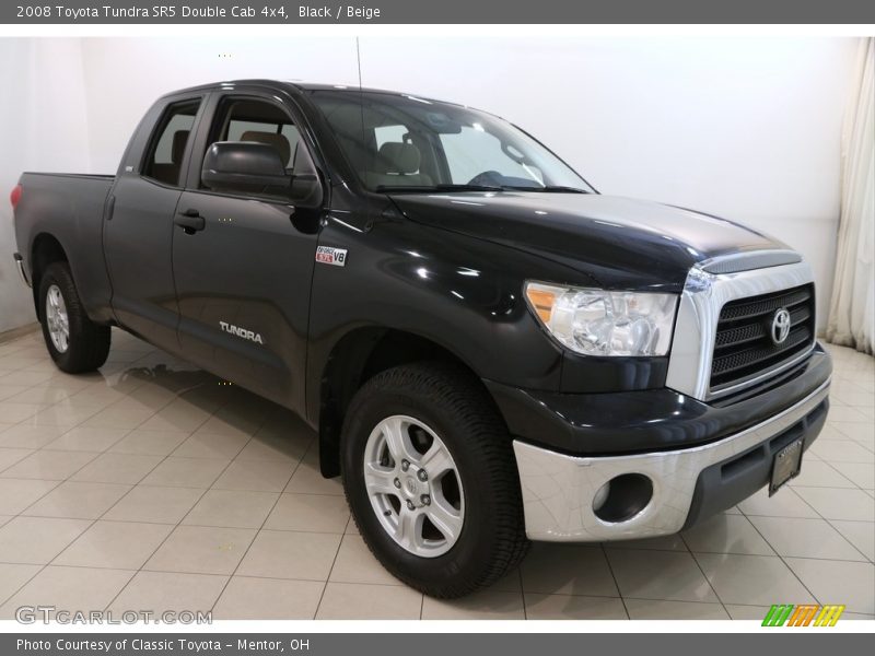 Black / Beige 2008 Toyota Tundra SR5 Double Cab 4x4