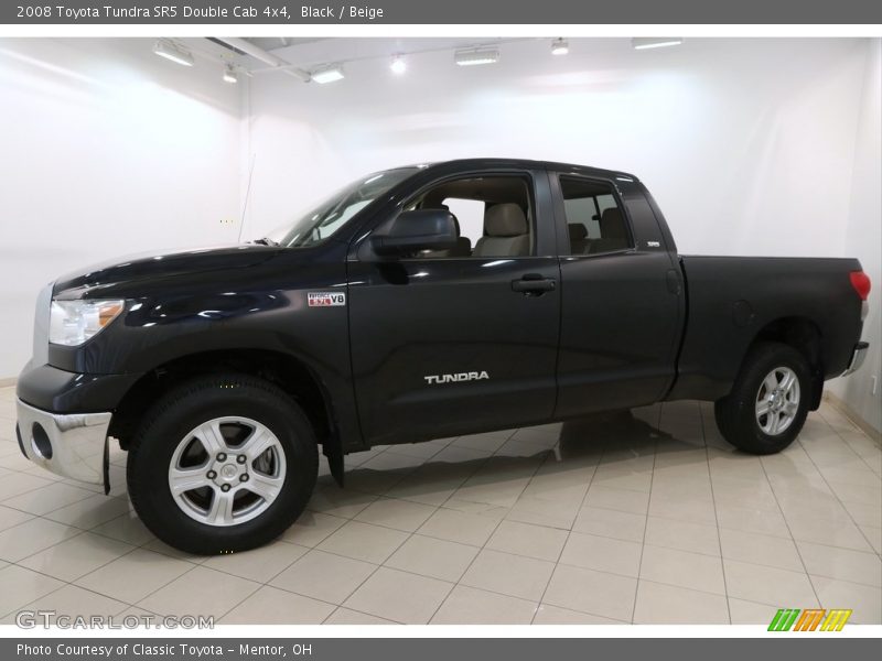 Black / Beige 2008 Toyota Tundra SR5 Double Cab 4x4