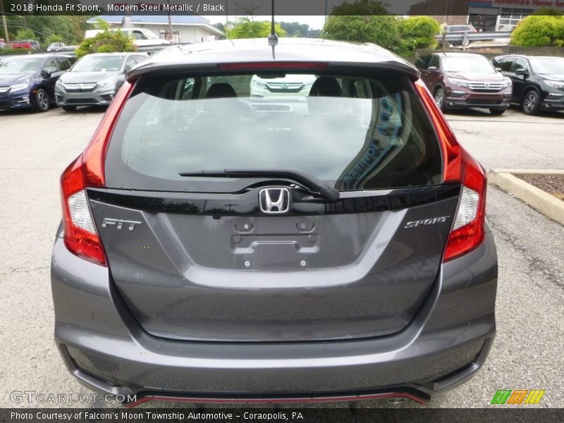 Modern Steel Metallic / Black 2018 Honda Fit Sport