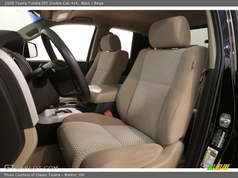 Black / Beige 2008 Toyota Tundra SR5 Double Cab 4x4