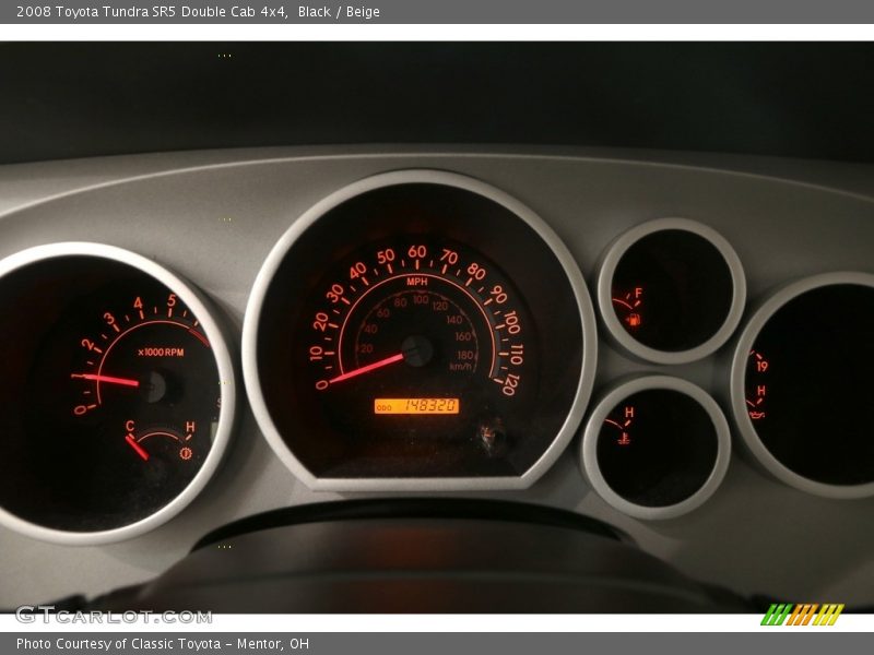 Black / Beige 2008 Toyota Tundra SR5 Double Cab 4x4