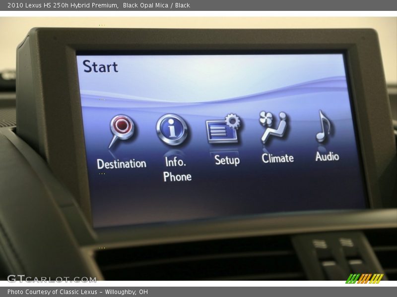 Black Opal Mica / Black 2010 Lexus HS 250h Hybrid Premium