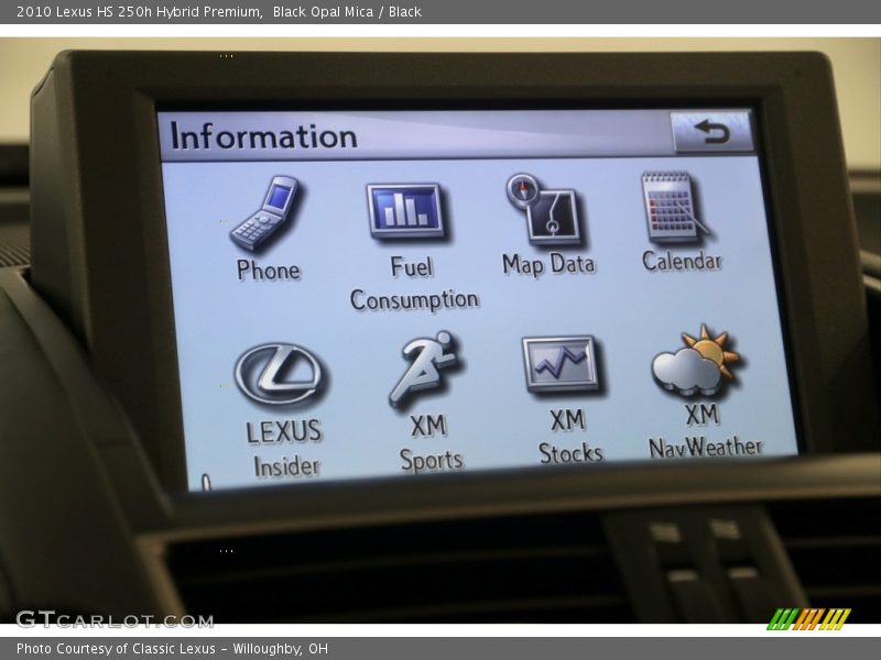 Black Opal Mica / Black 2010 Lexus HS 250h Hybrid Premium