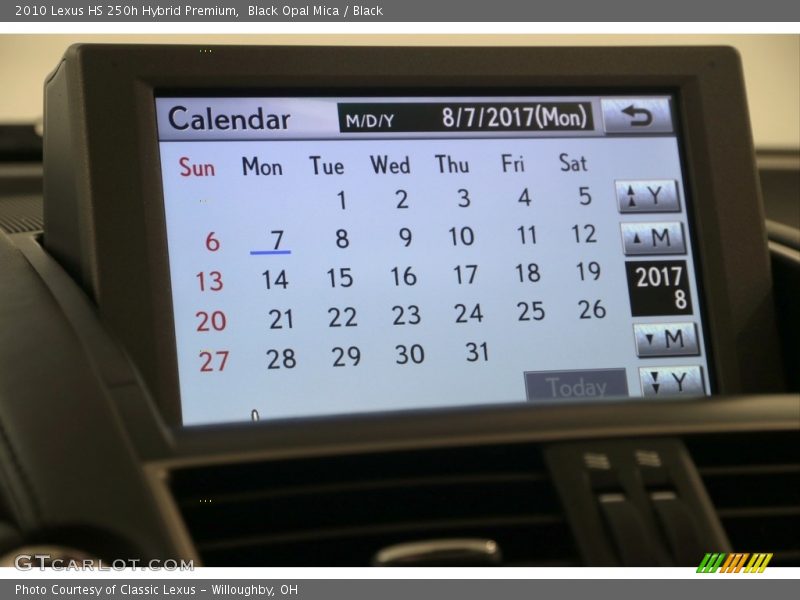 Black Opal Mica / Black 2010 Lexus HS 250h Hybrid Premium