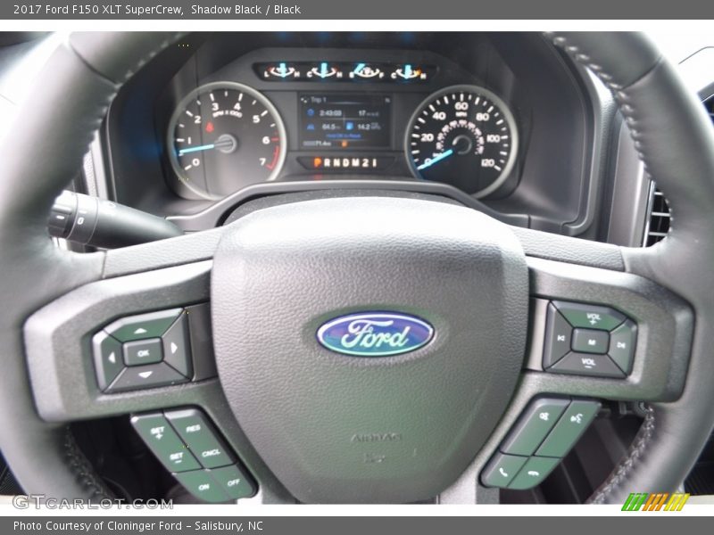 Shadow Black / Black 2017 Ford F150 XLT SuperCrew