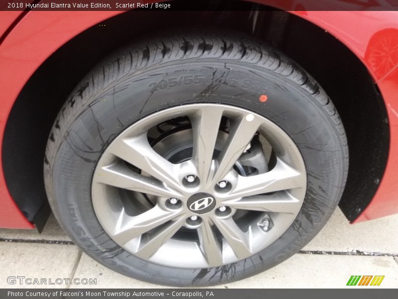 Scarlet Red / Beige 2018 Hyundai Elantra Value Edition