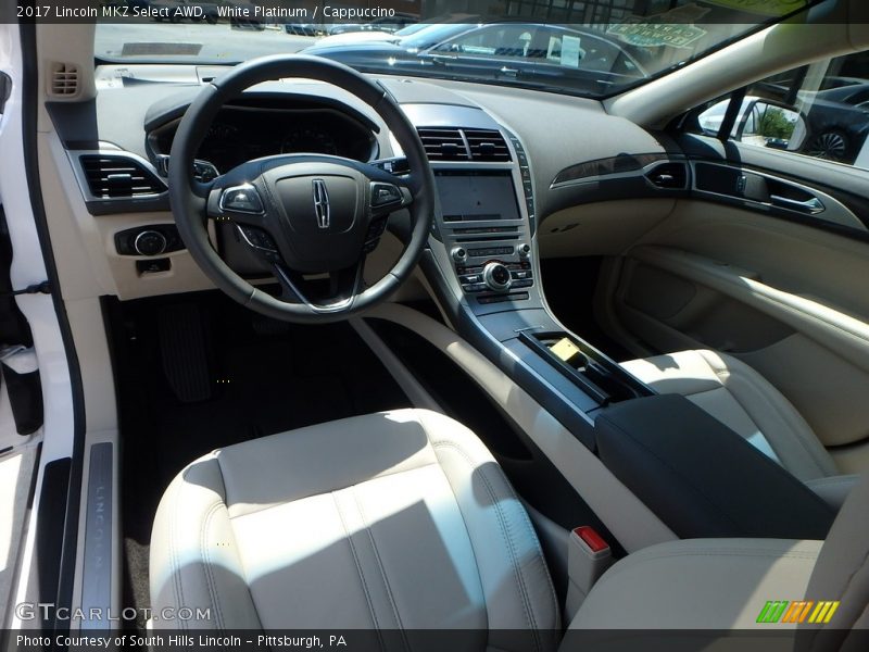 White Platinum / Cappuccino 2017 Lincoln MKZ Select AWD