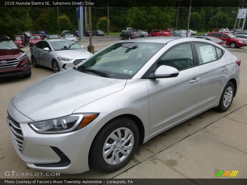 Symphony Silver / Gray 2018 Hyundai Elantra SE