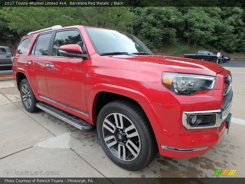Barcelona Red Metallic / Black 2017 Toyota 4Runner Limited 4x4