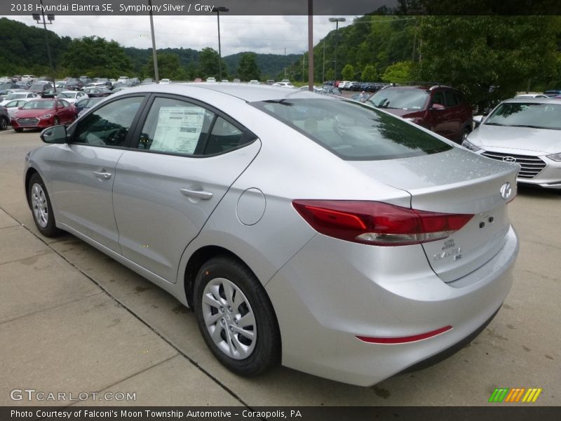 Symphony Silver / Gray 2018 Hyundai Elantra SE