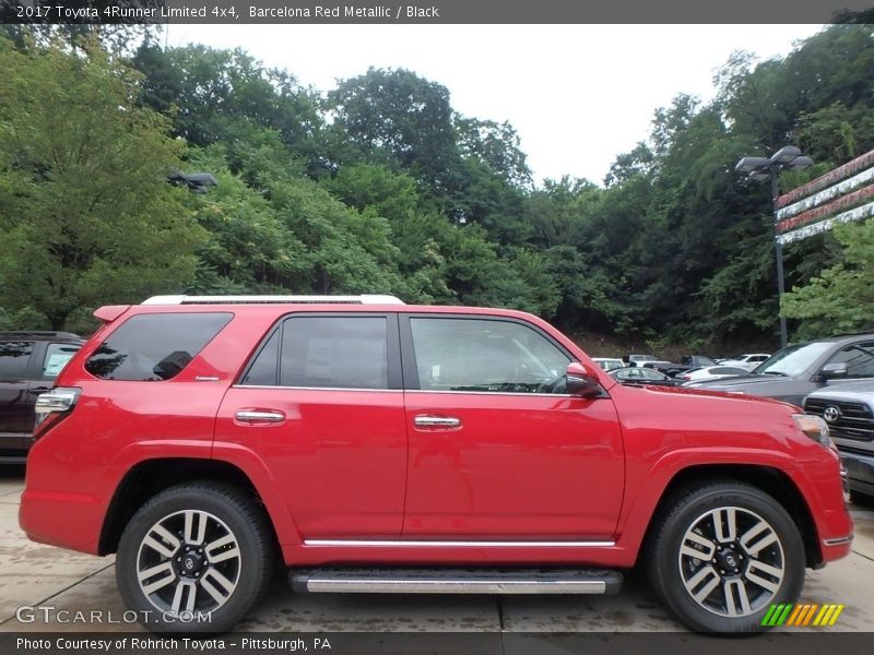 Barcelona Red Metallic / Black 2017 Toyota 4Runner Limited 4x4