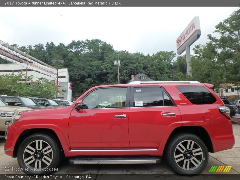 Barcelona Red Metallic / Black 2017 Toyota 4Runner Limited 4x4