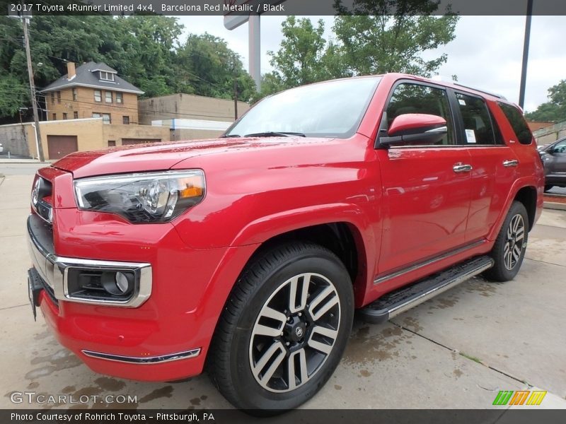 Barcelona Red Metallic / Black 2017 Toyota 4Runner Limited 4x4
