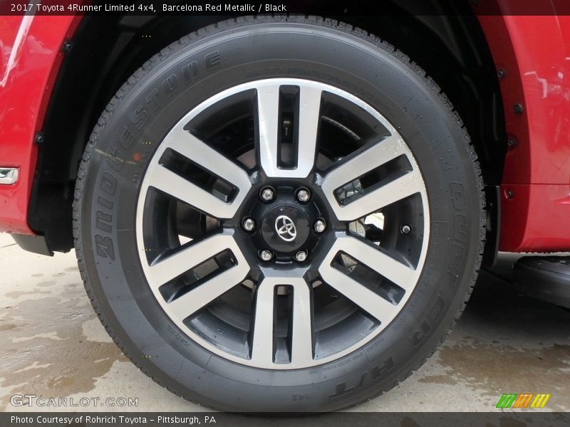 Barcelona Red Metallic / Black 2017 Toyota 4Runner Limited 4x4