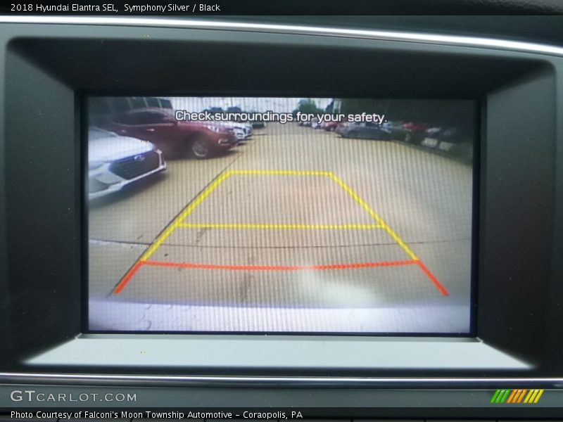 Symphony Silver / Black 2018 Hyundai Elantra SEL