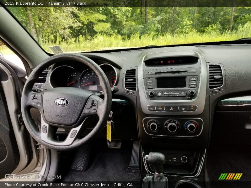 Titanium Silver / Black 2015 Kia Sorento LX