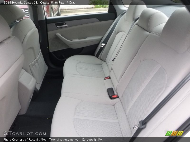 Quartz White Pearl / Gray 2018 Hyundai Sonata SE