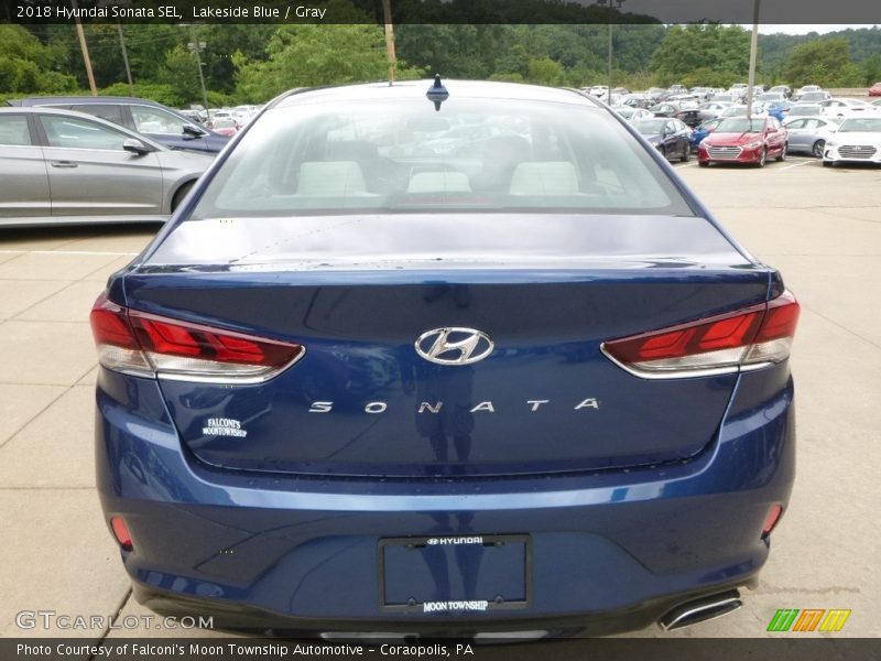 Lakeside Blue / Gray 2018 Hyundai Sonata SEL